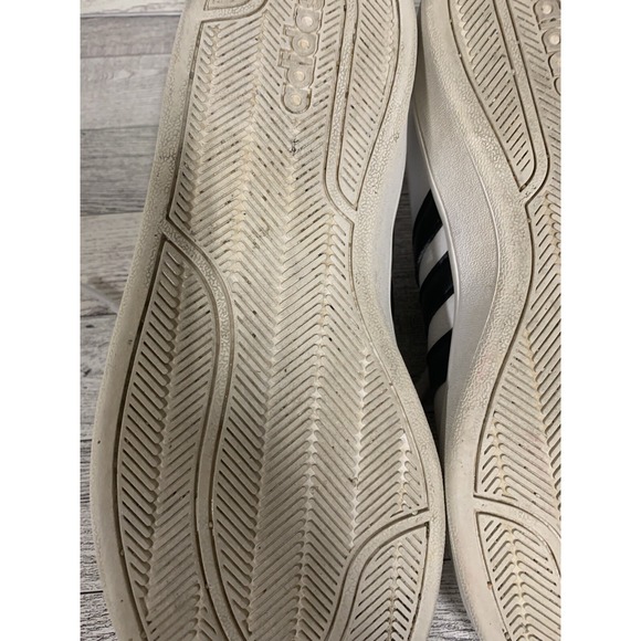 Adidas Cloudfoam Advantage Women's White/Black 3 Stripe Shoes Size 8.5 - Picture 9 of 13